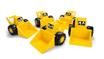 dantoy Bulldozer with 5 assorted expressions